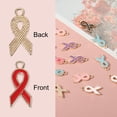 thumbnail image 4 of Uxcell 0.8" x 0.4" Ribbon Pendants, 20Pcs Awareness Hope Charm Accessories, Red, 4 of 5