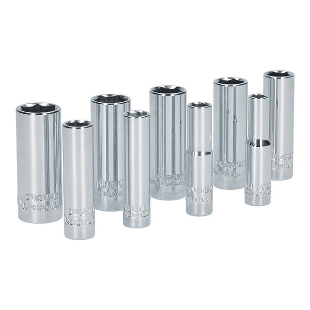 Juego De 9 Dados Largos Milimétricos 1/4 Surtek SURTEK S13M