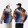 thumbnail image 4 of Vsdgher Galactic Dog Swirls Art Print Adult Hoodie Shirts Rash Guard for Men Women,Long Sleeve Sun Protection Fishing Shirts for Athletic Running Swim-Medium, 4 of 7