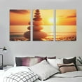 thumbnail image 3 of Nawypu Zen Wall Art Stone Sunrise Pictures Wall Decor Zen Decor Canvas Print Yoga Spa Meditation Painting Calming Home Decorations Artwork For Spiritual Room Office Living Room Bedroom Bathroom, 3 of 4