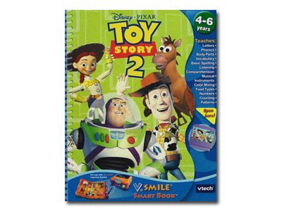 Music Logic VTech V.Smile Smartbook Story Book Body Parts Matching and Foreign Language Numbers Colors Memory Disney Pixar Toy Story 2 that Teaches Letters Objects 