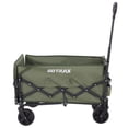 thumbnail image 4 of GOTRAX Collapsible Folding Wagon Cart, 100L Storage & 350LB Capacity Garden Wagons for Camping & Beach, Green, 4 of 10