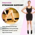 thumbnail image 4 of Gabrialla Sheer Knee High Compression Socks for Women, 15-20 mmHg, Closed Toe, 4 of 7