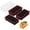 Black with Red Trim, variant on 3-Pack Silicone Freezer Trays with Lid, Soup Freezer Container Molds | 2 Large 2-Cup, 4 Medium 1-Cup, 6 Small 1/2-Cup, BPA Free, Ice Cube Tray