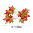 thumbnail image 3 of ICQOVD Halloween Decorations,Halloween Decorations,6.56 Ft 10 Light Led Maple Leaf Light String Three Sections Battery Box Light Christmas Lantern Halloween Decorative Light String Home Decor, 3 of 6