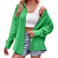 thumbnail image 1 of Camisas de Algodón para Mujer, de Larga, Estilo Boyfriend, con Cuello y Bolsillos. Verde XL, 1 of 10