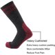 thumbnail image 3 of Calcetines de lana Cerebro Cerebro Merino para hombre, senderismo, color rojo oscuro, 3 of 8