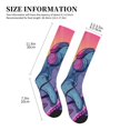 thumbnail image 2 of Lsque Hip-Hop DJ Dolphin Pattern Sport Compression Socks for Men & Women 15-20 mmHg Knee High Nurse Pregnant Running Medical and Travel Athletic, 2 of 6