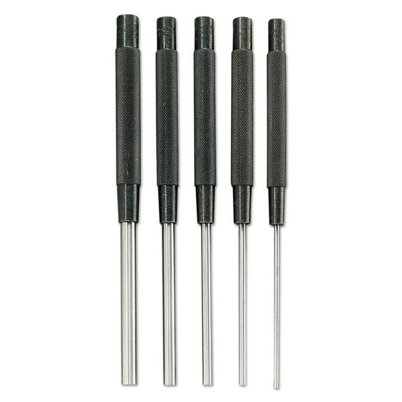 General Tools 5 Pc. Extra-Long Drive Pin Punch Sets, Round, English, Vinyl Case, 8 in