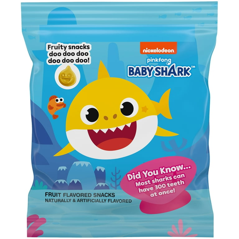 Funables Baby Shark Fruit Snacks, 17.6 Oz, 22 Count