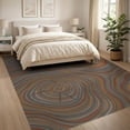 thumbnail image 3 of ODIKA 8'x10' Washable Area Rug Grain Rustic Nature With Earthy Annual Rings Tree Stump Wood Playful Expressive for Living Room, Under Sectional, Family , Durable, Non-Slip, 3 of 7