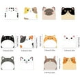 thumbnail image 6 of BELOWSYALER 12PCS Cats Sticky Note Paper 30 Sheet/Pad Self-ashesive Memo Pad Reminder on Fridges Door Computer Whiteboard, 6 of 8