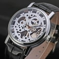 thumbnail image 2 of Luxury Casual Design Leather Strap Mens Watches Mechanical Skeleton Watch, 2 of 3