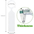 thumbnail image 3 of 100 Pcs Thick Plastic Plant Tree Tags Markers Nursery Garden Labels White White, 3 of 8