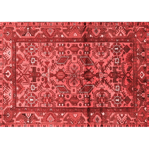 Ahgly Company Indoor Rectangle Persian Red Traditional Area Rugs, 8' x 10'