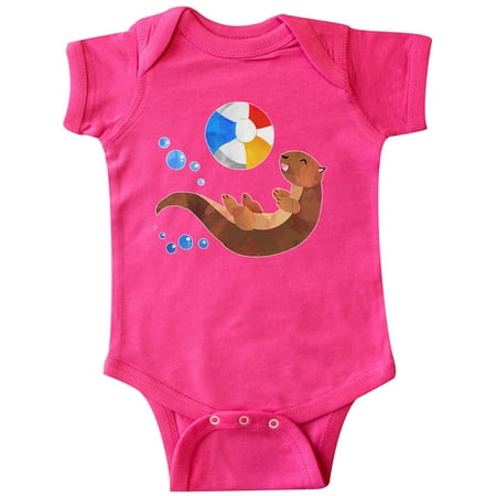 

Inktastic Cute Otter and Beachball Gift Baby Boy or Baby Girl Bodysuit