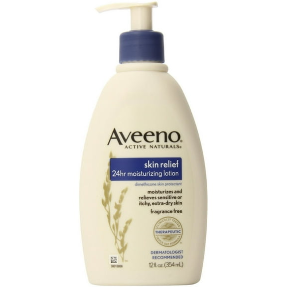 AVEENO Active Naturals Skin Relief Moisturizing Lotion 12oz (Pack of 2)