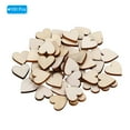 thumbnail image 3 of Corazones de madera de 15 mm, paquete de 100 recortes de madera en blanco, 3 of 5