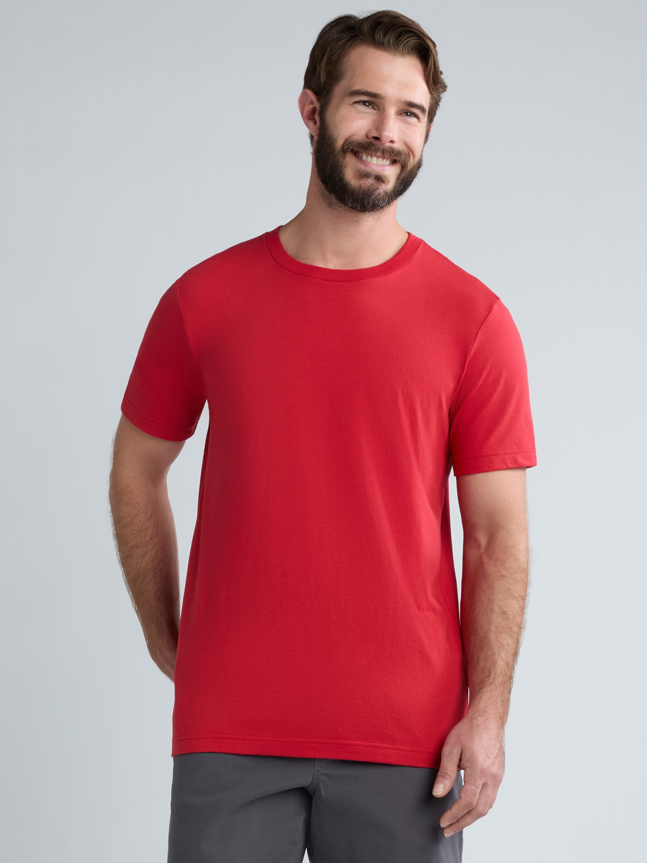 George Men's & Big Men's Classic Fit 3-Pack Crewneck Tee with Short Sleeves, Sizes XS-3XL