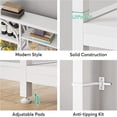 thumbnail image 6 of Tribesigns Bookshelf, Industrial 8-Tier Etagere Bookcases, Rustic Tall Book Shelf Open Display Shelves, Wood Look Accent Shelving Unit with Metal Frame for Home Office, Living Room, Bedroom, 6 of 7