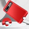 thumbnail image 5 of I-HONVA For Google Pixel 7A Case,3-Layer Military Grade Drop Protection Anti-Slip Rugged Shockproof Dustproof Protection 6.2 inch Phone Case,Red Black, 5 of 7