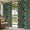 Dark Green Dark Orange, variant on Outdoor Curtains for Patio Waterproof, Orange Purple Spring Floral Outdoor Privacy Panels Grommet, Vintage Botanical Summer Flower Blackout Outside Curtains for Porch/Cabana 54"x95", 2 Panels