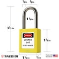 CERPXFF-5 Green Lockout Tagout Locks,Keyed Alike,OSHA Compliant Safety ...