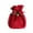 Red, variant on Pompotops Christmas Gift Bags, Christmas Decoration Apple Gift Bag, Christmas Flocked Bag Bundle Pocket Christmas Candy Box, Christmas Cloth Bag
