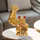thumbnail image 5 of 10, Cm Estatuil de Gato Shui Adorno de Músculos Grandes Escultura de Decoración Moderna tería de Escritorio Baoblaze Figura gato de la suerte, 5 of 8