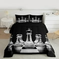 thumbnail image 2 of Manfei Geometric Checkerboard Bedding Comforter Set,Board Game Gaming Twin Comforter Sets,International Chess Bedding Set For Girls Boys,Super Cozy Room Decor Reversible,2-Piece, 2 of 8