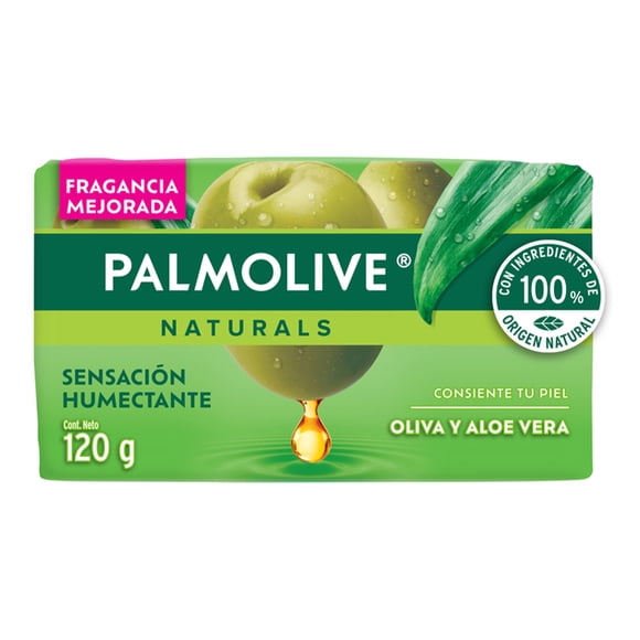 Jabon de Baño Palmolive Naturals Sensación Humectante Aloe y Oliva 120 g