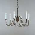 thumbnail image 4 of 12166CHB Maxim Lighting Plumette - 6 Light Chandelier In Traditional Style-22 Inches Tall and 28 Inches Wide-Chestnut Bronze Finish    -Traditional, 4 of 5
