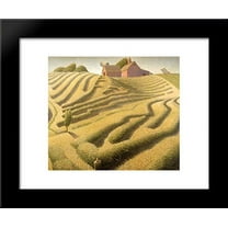 Haying 20x24 Framed Art Print by Grant Wood