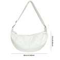 thumbnail image 2 of Paquete informal para mujer, correa ajustable, bolso diario versátil para damas (blanco), 2 of 6