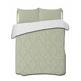 thumbnail image 2 of Sage Green Queen Size Down Alternative Comforter, Lightweight Comforter Quilt Bedding Set with Pillow Shams Modern Abstract Art Farmhouse All Seasons Bed Comforter Duvet Insert 90"x96", 2 of 7