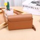 thumbnail image 4 of Bolso bandolera de piel para mujer, bolso de hombro tipo clutch, piel sintética suave marrón, 4 of 9