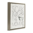 Stupell Industries Vintage Bathroom Soak Phrase Typography Painting