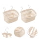 thumbnail image 4 of 2 cestas organizadoras de baño de plástico para colgar en la ducha con gancho, cesta de almacenamiento para champú y acondicionador para el hogar, la cocina y el baño, 4 of 5