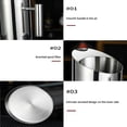 thumbnail image 4 of Modern Nonrust Steel Water Dispenser Pitcher Leak proof Spouts High Capacity Container Easy To For Kitchen Essenti, 4 of 7