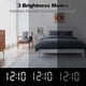 thumbnail image 4 of Reloj despertador digital Pantalla LED con puertos de carga USB dual Modo de atenuación automática F Abanopi Blanco, 4 of 7
