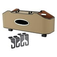 thumbnail image 2 of yotijar Car Backseat Organizer Storage Box Creative Waterproof Back Seat Storage Box Beige, 2 of 8