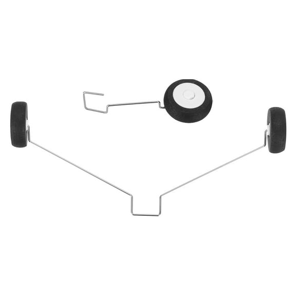 Uxcell 1 Set RC Airplane Landing Gear Wheels for Toys Airplane Accessories RC Aircraft DIY Parts RC Plane Replacement