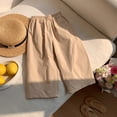 thumbnail image 4 of ITSAME Girls Pants, Straight Leg Elastic Waist Loose Fit Fashion Casual Thin Pants with Pockets Beige 2T, 4 of 6