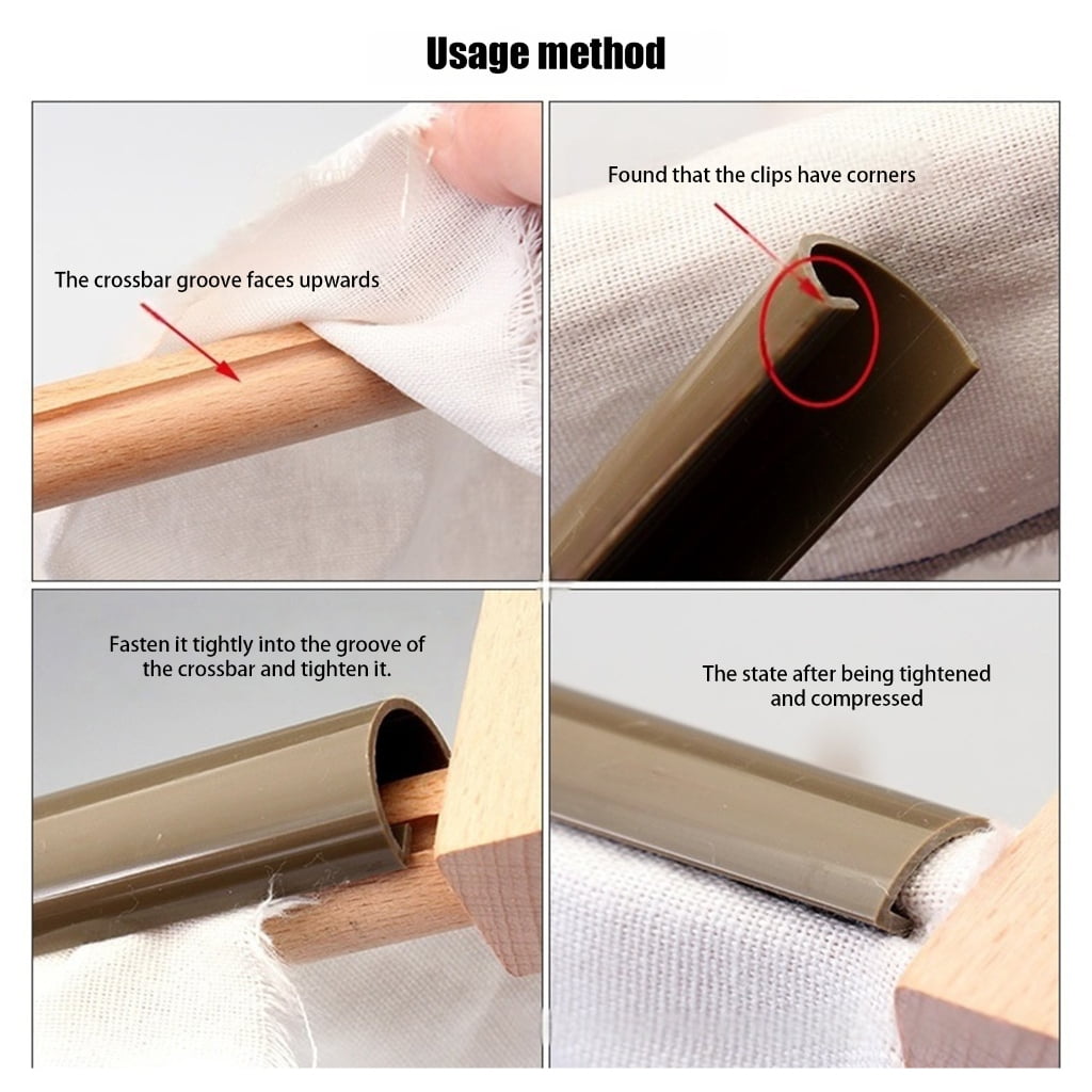 Retangular Wood Stitching Frame Adjustable Wooden Embroidery Hoop for Beginner