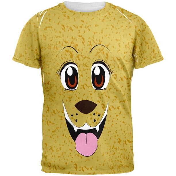 Old Glory Anime Dog Face Inu All Over Adult T Shirt Medium Walmart Com Walmart Com