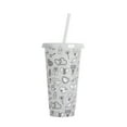 thumbnail image 2 of Iodue Glass&Bottle Creative Water Cup Heart Shape Cup PP Plastic Cup Heart Shape Plastic Transparent Cup 710ml Cold Change Temperature Sensitive Plastic Cup, 2 of 4