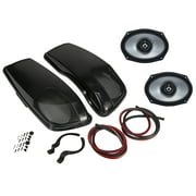 Kicker 46HDBL69 Loaded 6x9" Speaker Lids Compatible with 14-UP Harley Davidson