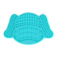thumbnail image 1 of Tapete para lamer para perros, comedero lento para perros y tapetes para lamer gatos: excelente alternativa a los tazones para perros y comederos lentos para gatos(Azul claro)(Forma de la ca, 1 of 5