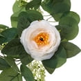 thumbnail image 5 of 3 Pack Artificial Flower Garland Fake Rose Vine with Seeded Eucalyptus Leaves, Artificial Flowers Hanging Rose Ivy Garland for Room Wall Decor Wedding Party Arch Decoration(Champagne), 5 of 5