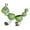 Green, variant on Outdoor Yard Centerpiece, Heavy Duty Solid Iron Planter, Whimsical Garden Decor For Patios Porches (18.5x14.2x7.9 Inch)
